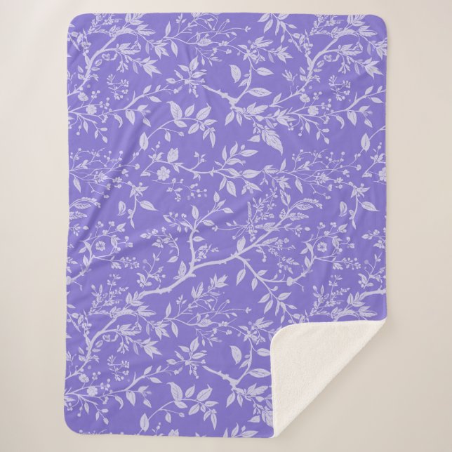 Cobertor Sherpa Roxo Arboretum Sherpa Blanket (Frente)