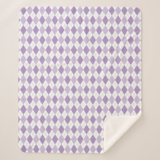 Cobertor Sherpa Roxo Argyle