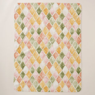 Cobertor Sherpa Roxo Laranja Verde Amarelo Bege