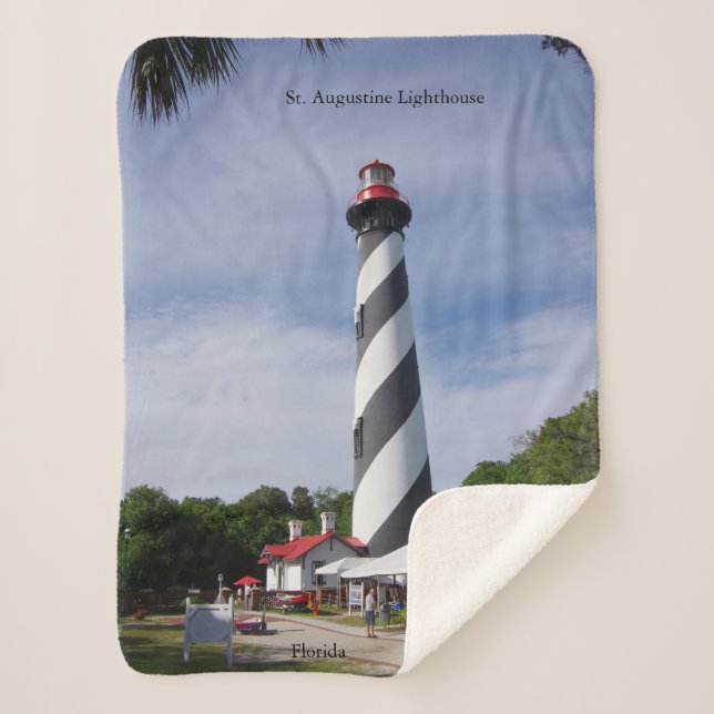 Cobertor Sherpa Rua. Agostinho Lighthouse Sherpa Blanket (Frente)