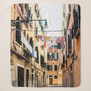 Cobertor Sherpa Rua estreita de Veneza