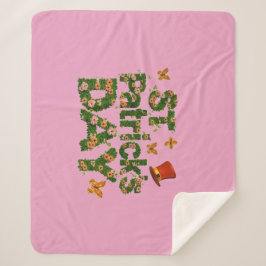 Cobertor Sherpa Rua Floral, Sherpa Blanket de Patrick