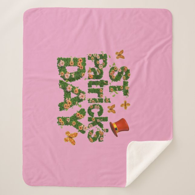 Cobertor Sherpa Rua Floral, Sherpa Blanket de Patrick (Frente)