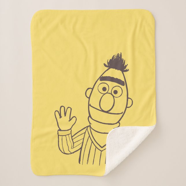 Cobertor Sherpa Rua Sésamo | Bert (Frente)