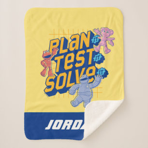 Cobertor Sherpa Rua Sésamo Construção Mecha Adicionar nome