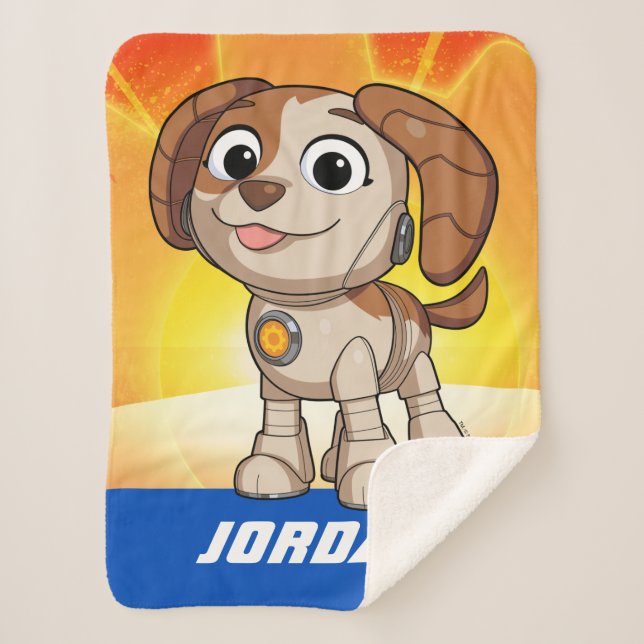 Cobertor Sherpa Rua Sésamo | Mecha Builders Tango | Adicionar nome (Frente)