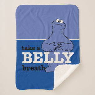 Cobertor Sherpa Rua Sésamo   Monstro Do Biscoito Respirar