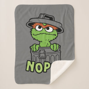 Cobertor Sherpa Rua Sésamo Oscar, o Grouch Nope!