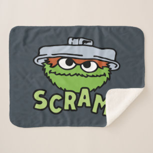 Cobertor Sherpa Rua Sésamo Oscar, o Grouch Scram!