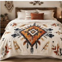 Rustic Boho Southwestern Floral Terracotta Orange 