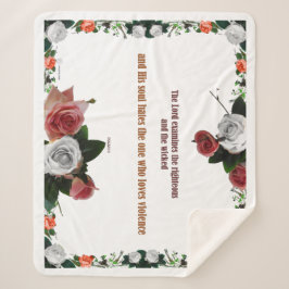 Cobertor Sherpa Salmo 11:5, Sem Violência