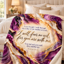 Salmo 23:4 Versículo da Bíblia Cristã Rojxo Dourad