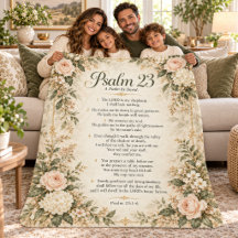 Salmo 23 Floral Herança Escritura