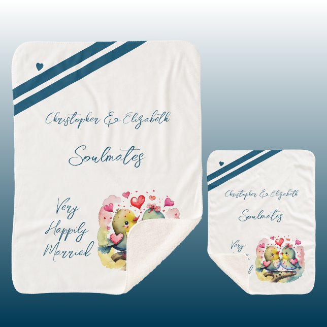 Cobertor Sherpa Salmoura caseira de aves bonitinhas presente de an (Criador carregado)