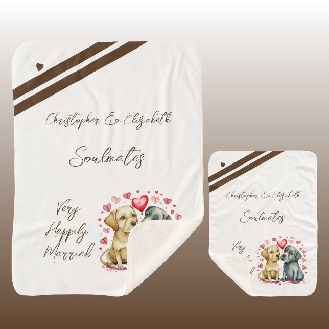 Cobertor Sherpa Salomão de cão bonitinho presente de aniversário (Criador carregado)