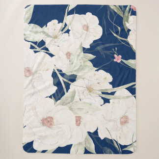 Cobertor Sherpa Sangue selvagem I Sherpa Blanket - Florais