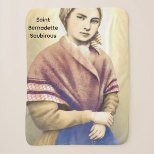 Cobertor Sherpa Santa Bernadette Soubirous