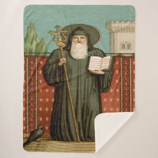 Cobertor Sherpa Santo Benedito de Núrsia