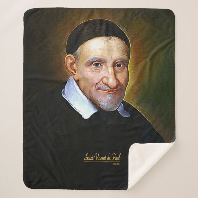 Cobertor Sherpa Santo Vincent de Paul (Frente)