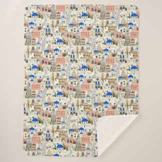 Cobertor Sherpa Santorini dreams