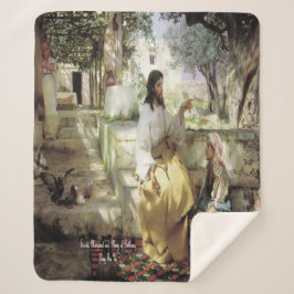 Cobertor Sherpa Santos Martha e Mary da Bethany