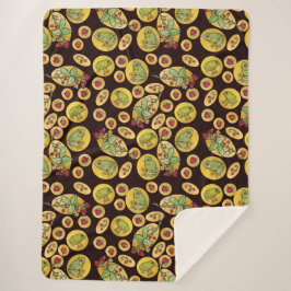 Cobertor Sherpa Sapos de morango para sempre