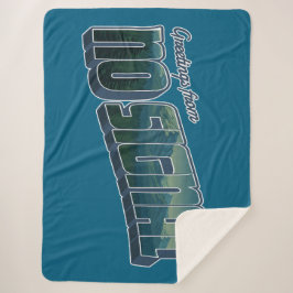 Cobertor Sherpa Saudações de Sem Sinal