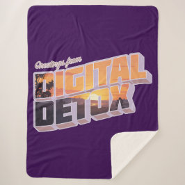 Cobertor Sherpa Saudações do Digital Detox