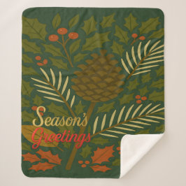 Cobertor Sherpa Saudações do outono e do inverno