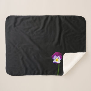 Cobertor Sherpa Sbcnm de Flor Violeta