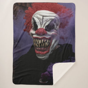 COBERTOR SHERPA SCAREY CLOWN