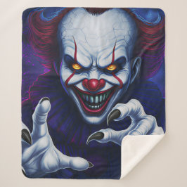 Cobertor Sherpa Scary Clown Sherpa Blanket