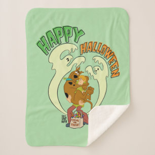 Cobertor Sherpa Scooby-Doo   Feliz Dia das Bruxas