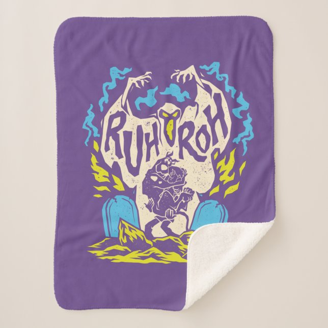 Cobertor Sherpa Scooby-Doo | Ruh Roh Scooby & Shaggy (Frente)