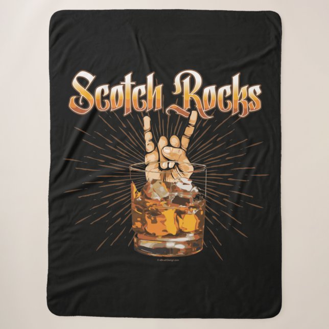 Cobertor Sherpa Scotch Rocks (Frente)
