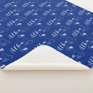 Cobertor Sherpa Scottish Flag Heart, Alba, Scots Gaelic