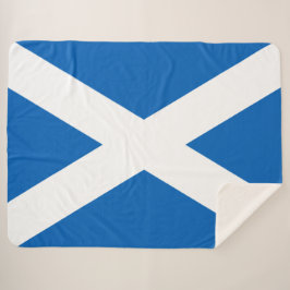 Cobertor Sherpa Scottish Flag (Saltyre) (Scotland Flag)
