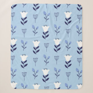 Cobertor Sherpa Seamless colorful floral pattern with wild flowers