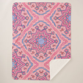 Cobertor Sherpa Seelenkreis – Leuchtende Mandala Fleecedecke