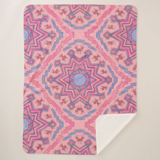 Cobertor Sherpa Seelenkreis – Leuchtende Mandala Fleecedecke