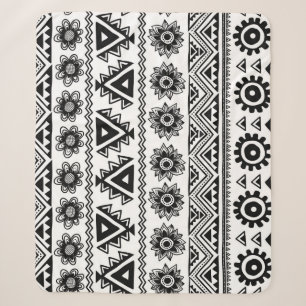 Cobertor Sherpa Segundo padrão étnico tribal, perfeito.