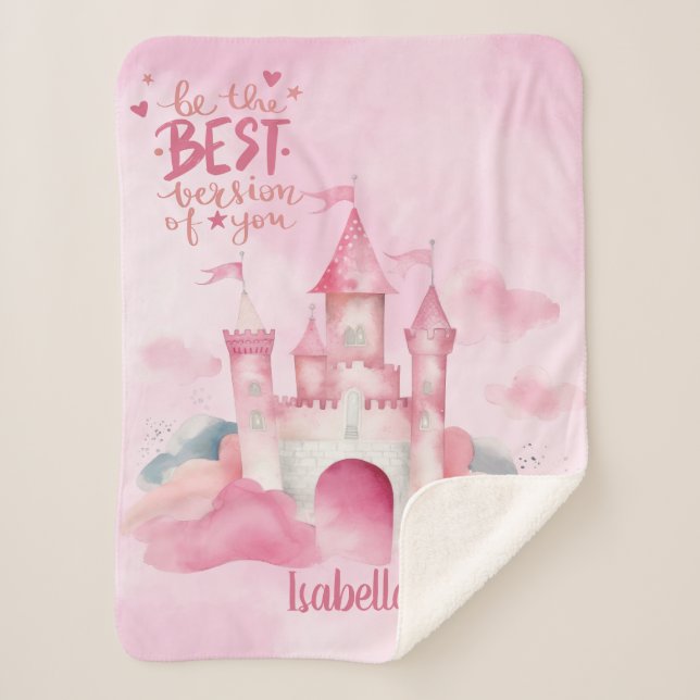 Cobertor Sherpa Seja a melhor versão de você (Frente)