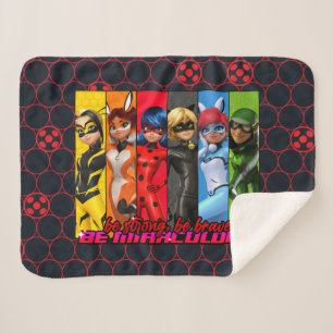 Cobertor Sherpa Seja Forte, Corajosa, Seja Miraculosa