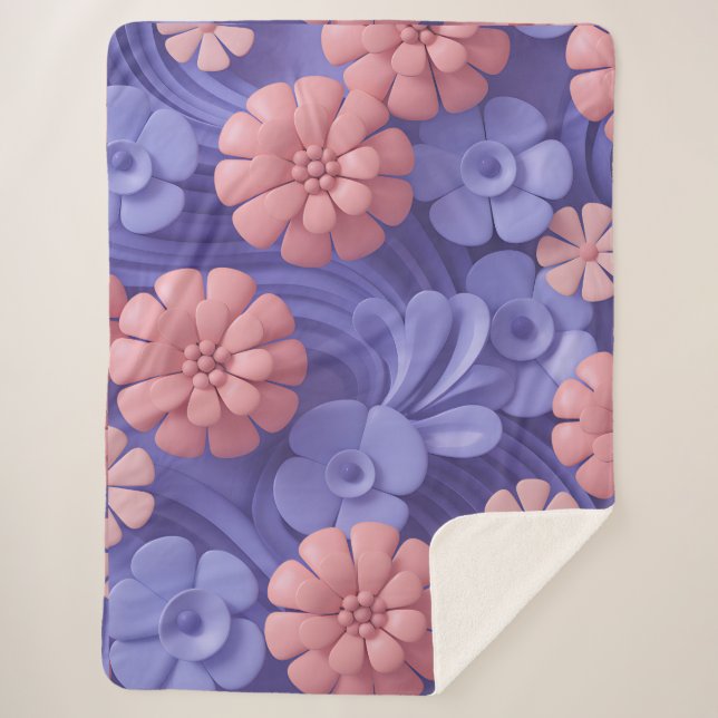 Cobertor Sherpa Sekar Peliatan Relief (Frente)