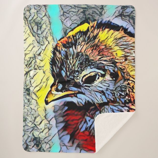 Cobertor Sherpa Seleção de cor - Pintinho (Frente)