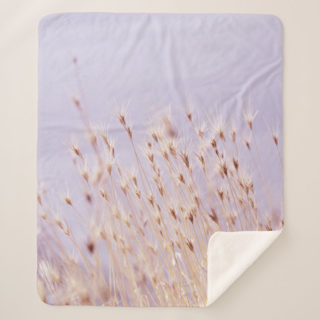 COBERTOR SHERPA SELECTIVE FOCUS PHOTOGRAPHY OF GRASS FIELD (Frente)