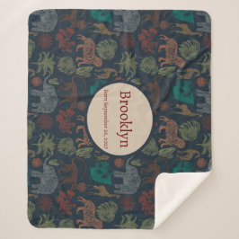 Cobertor Sherpa Selva Personalizada Safari