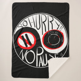 Cobertor Sherpa Sem pressa, sem pausa