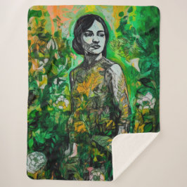 Cobertor Sherpa Senhora Misteriosa