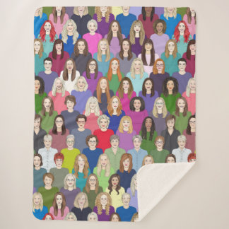 Cobertor Sherpa senhoras e feministas